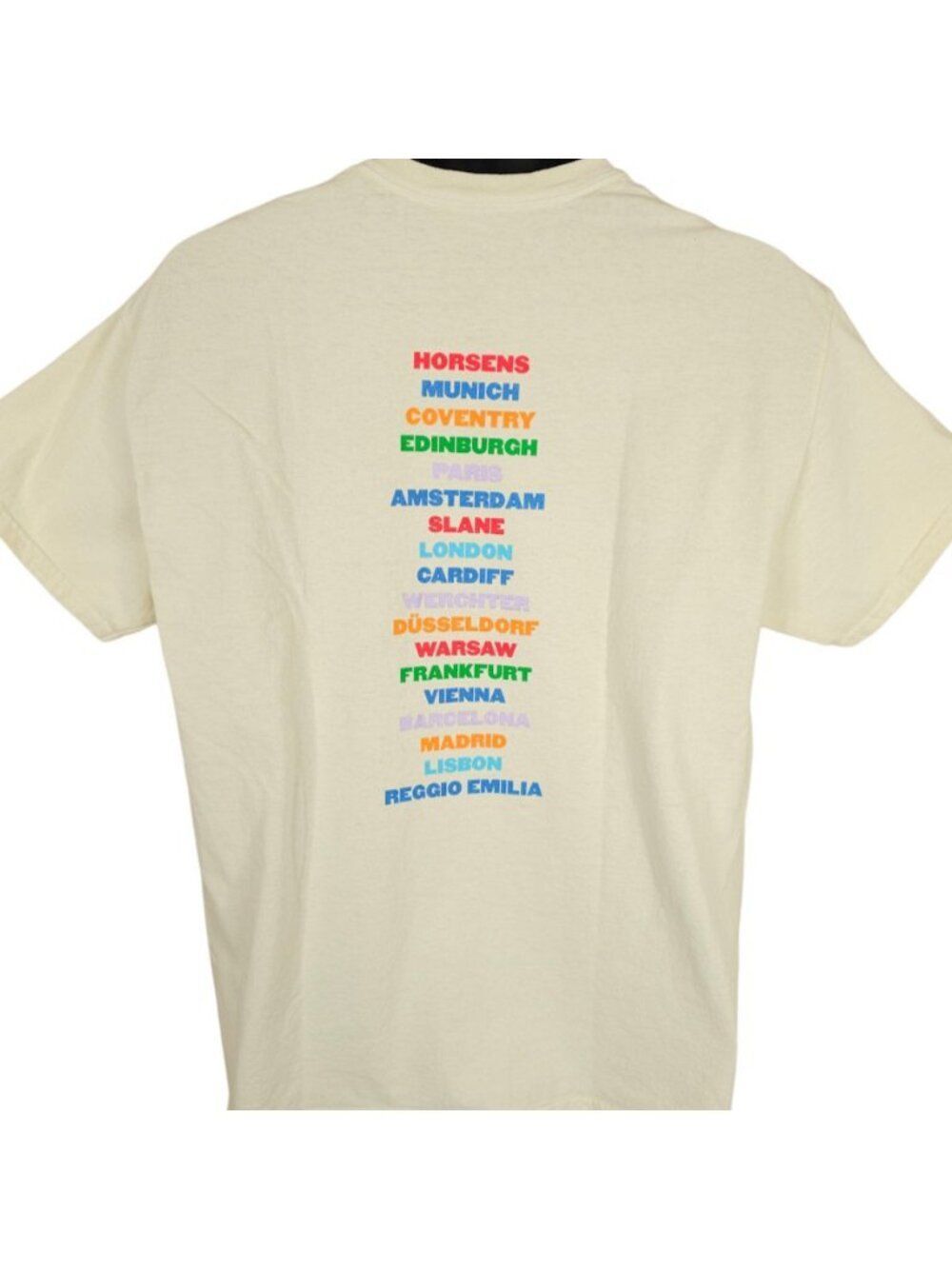 Harry Styles T Shirt Mens Size Medium Cream Love On Tour European RELAXED FIT - Picture 4 of 7